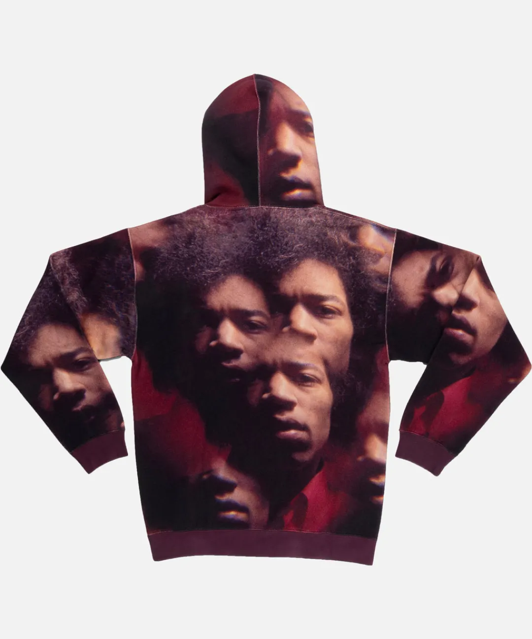* Patta Soundsystem X Jimi Hendrix Allover Print Hooded Sweater (Black/C