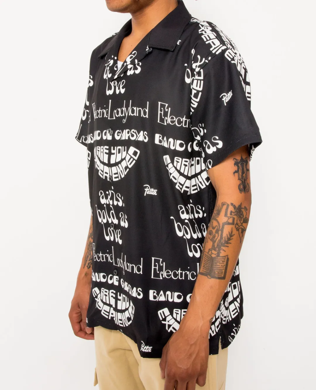 * Patta Soundsystem X Jimi Hendrix Allover Printed Shortsleeve Shirt (Bl