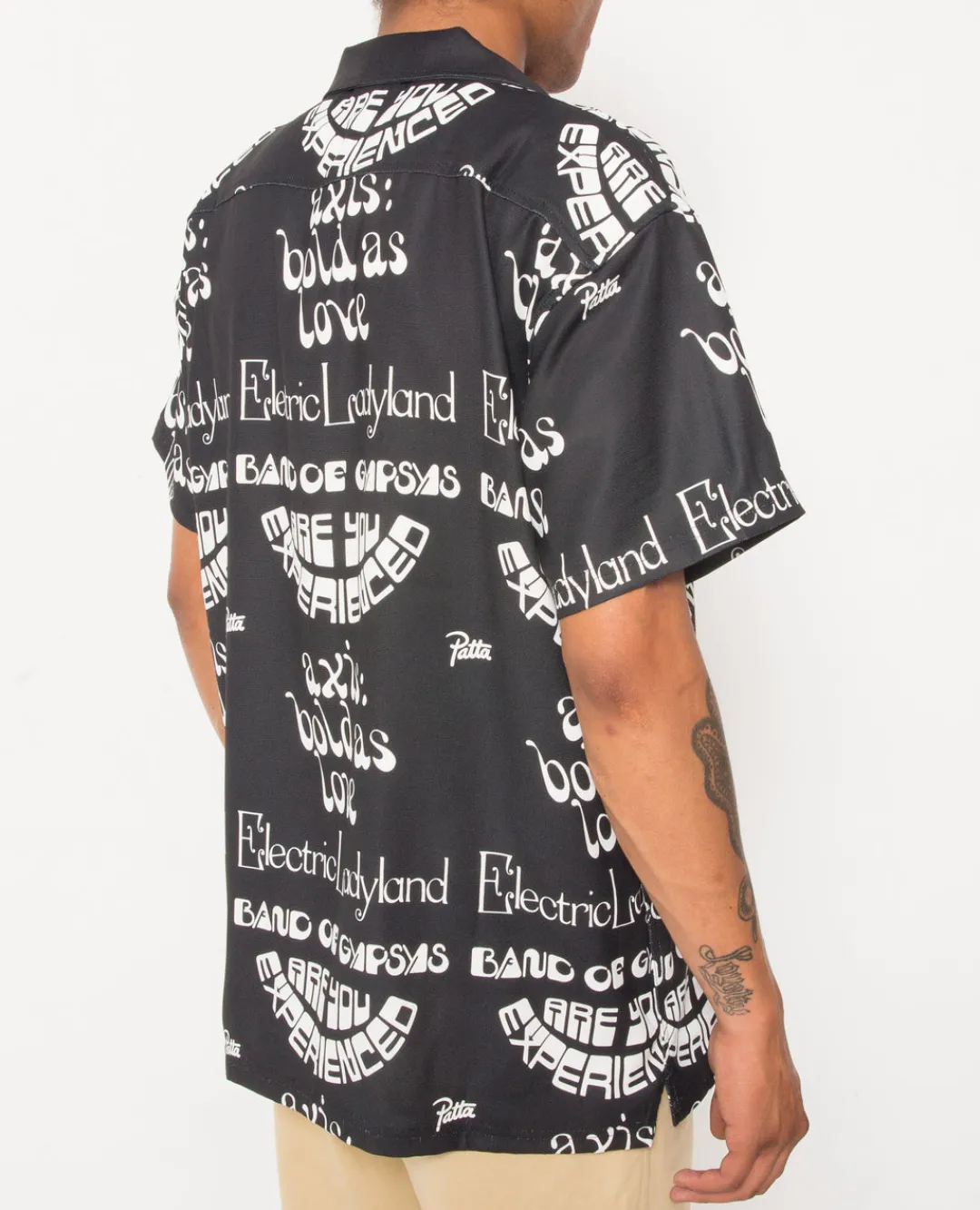 * Patta Soundsystem X Jimi Hendrix Allover Printed Shortsleeve Shirt (Bl