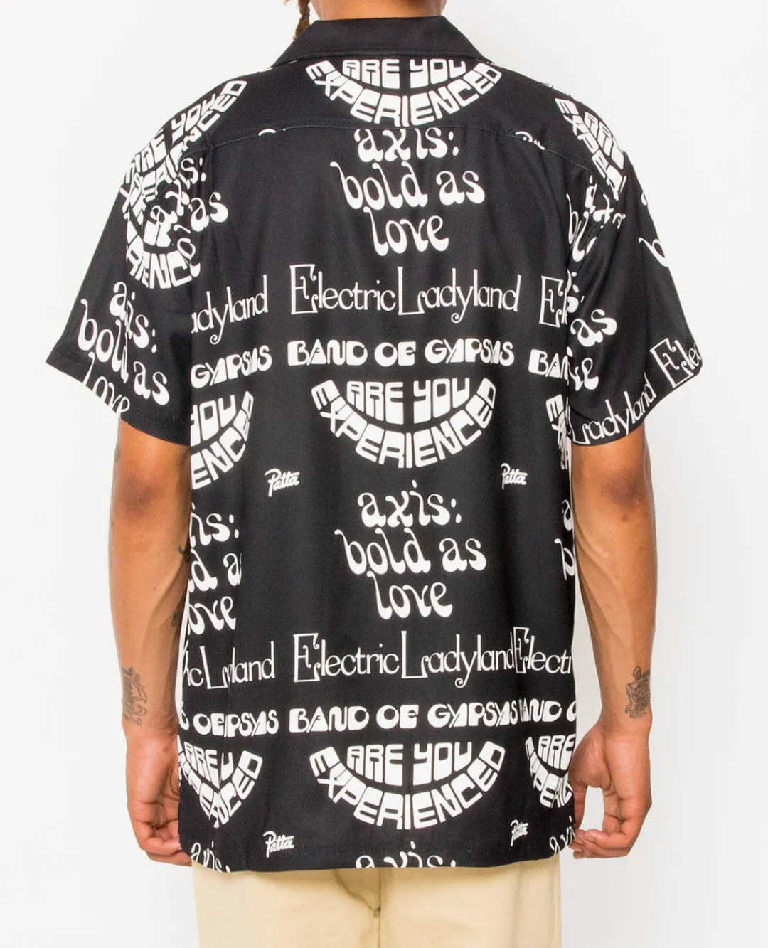 * Patta Soundsystem X Jimi Hendrix Allover Printed Shortsleeve Shirt (Bl