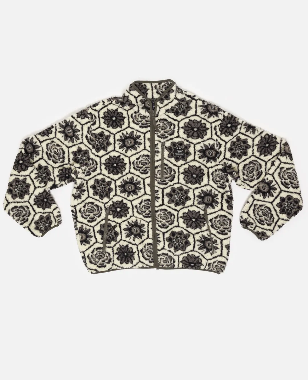 * Patta Wall Flower Fleece Jacket (Birch/Dark Gull Gray)