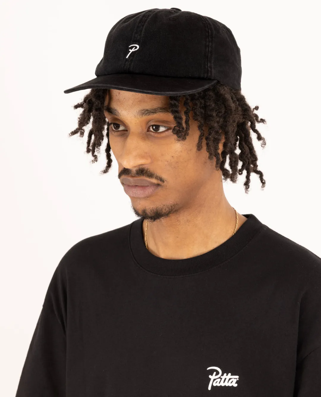 * Patta Washed Script P Sports Cap (Raven)