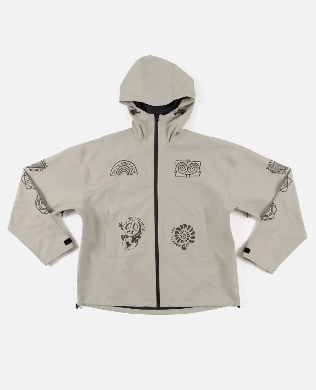 * Patta Waterproof Reflective Shell Jacket (Flint Gray)