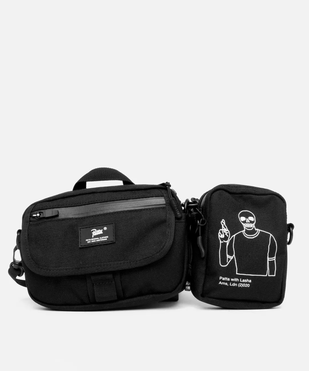 * Patta With Lasha Cross Body Utility Bag (Black)