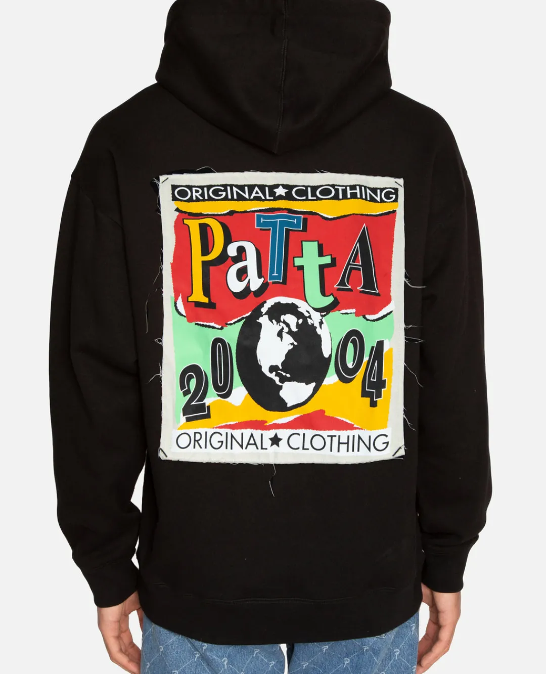 * Patta Worldwide Patch Hooded Sweater (Black)