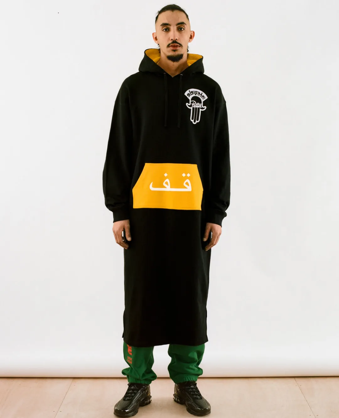 * Patta X Andy Wahloo (Hassan Hajjaj) Full Length Hooded Sweater (Black)