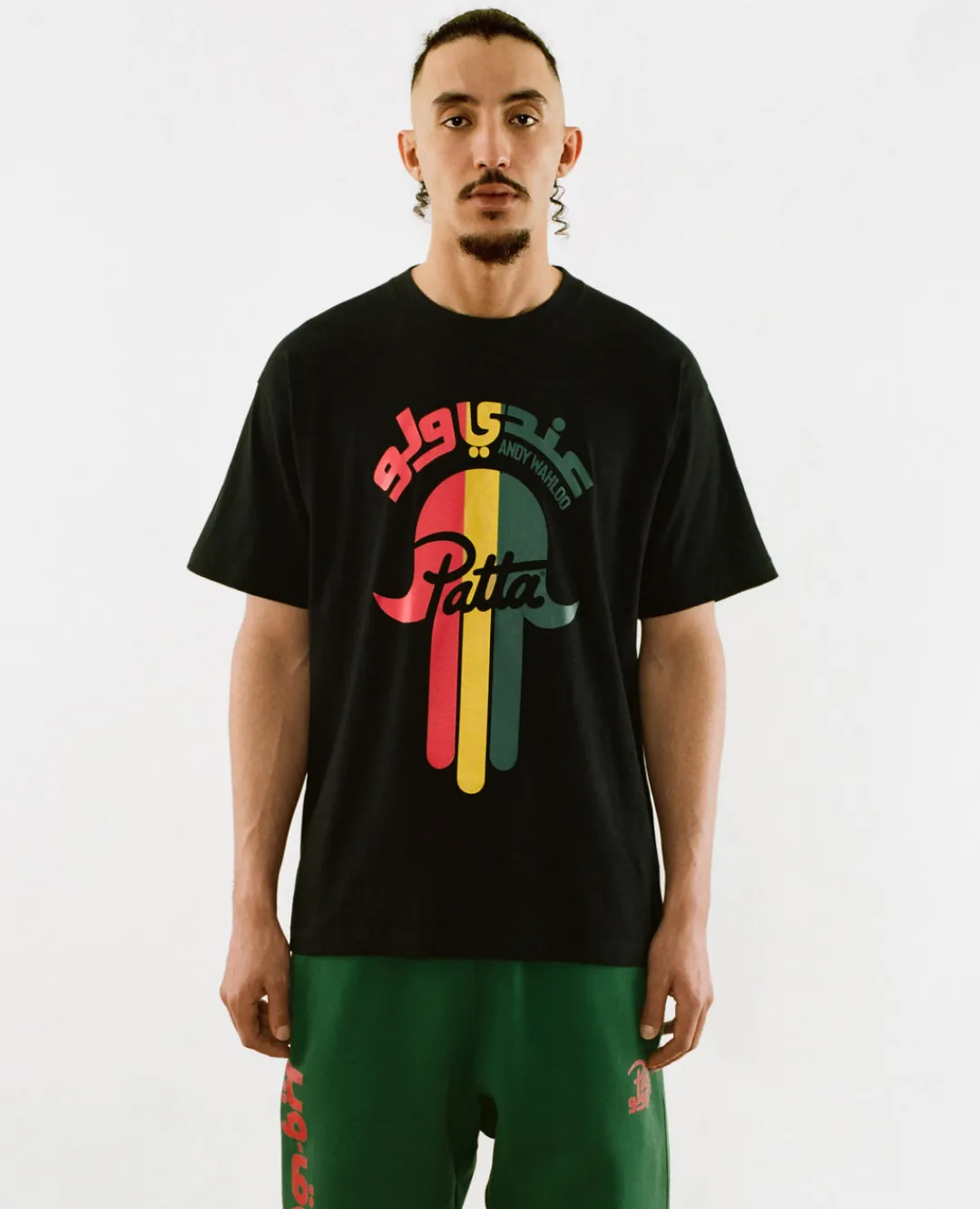 * Patta X Andy Wahloo (Hassan Hajjaj) Khamsa Hand T-Shirt (Black)