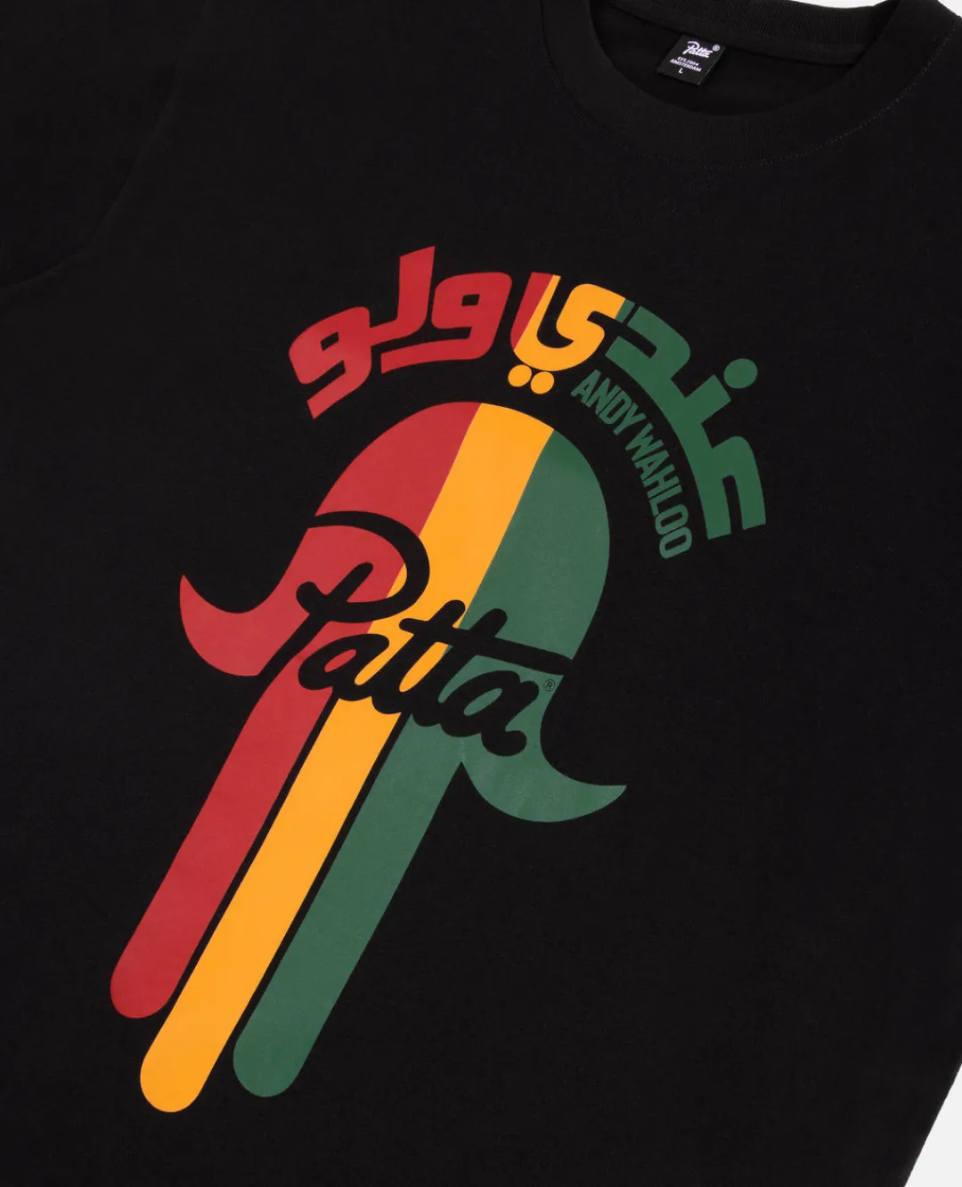 * Patta X Andy Wahloo (Hassan Hajjaj) Khamsa Hand T-Shirt (Black)