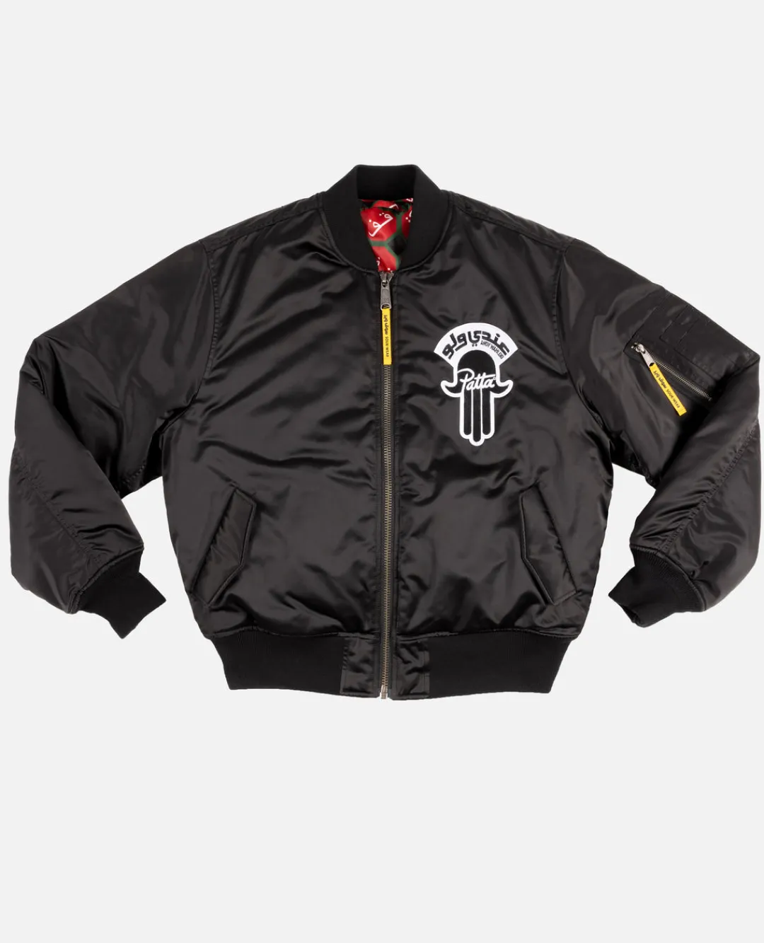 * Patta X Andy Wahloo (Hassan Hajjaj) Reversible Bomber Jacket (Black)