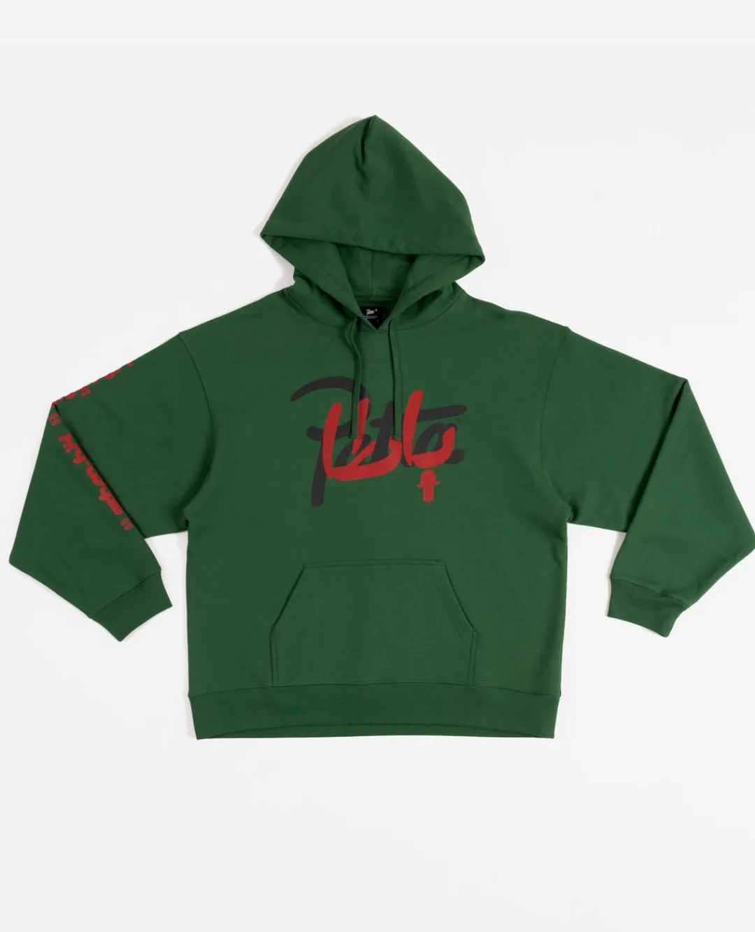 * Patta X Andy Wahloo (Hassan Hajjaj) Script Logo Boxy Hooded Sweater (E