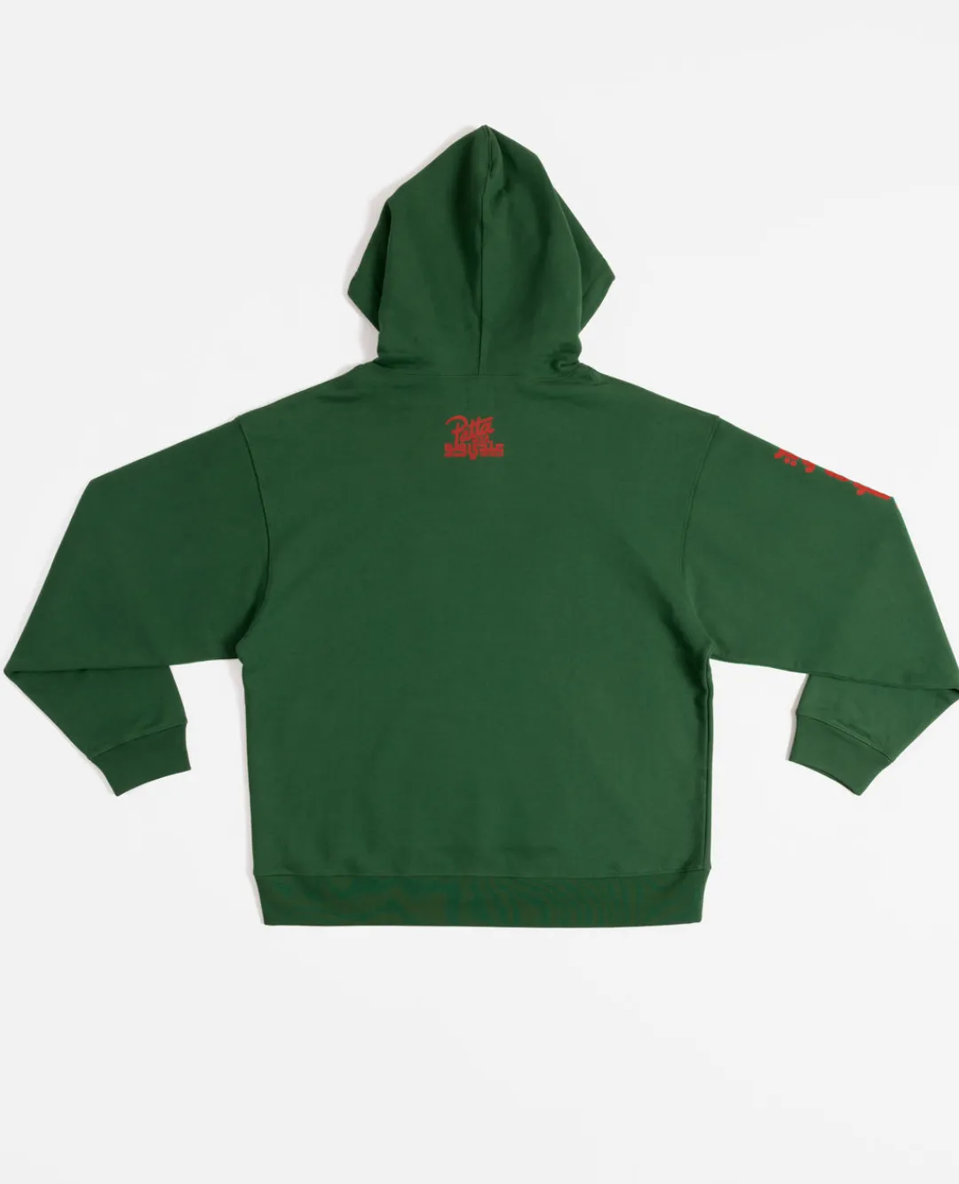 * Patta X Andy Wahloo (Hassan Hajjaj) Script Logo Boxy Hooded Sweater (E