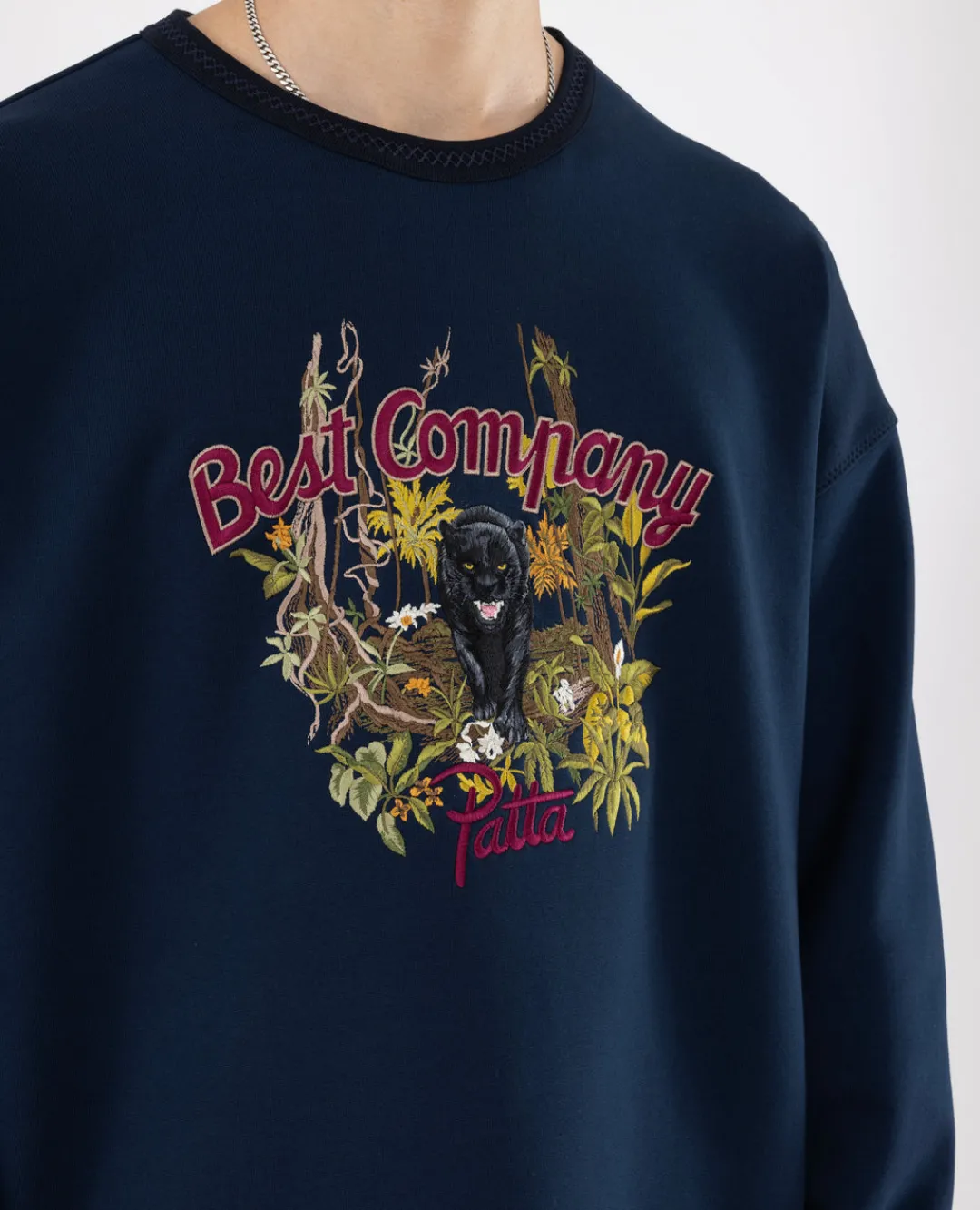 * Patta X Best Company Busbusi Crewneck Sweater (Navy)