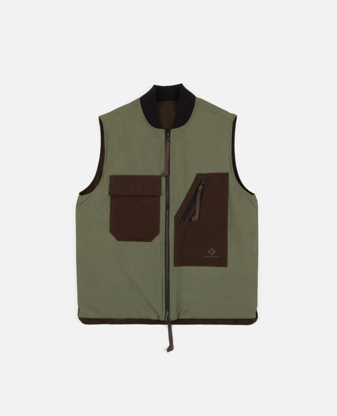 * Patta X Converse 4 Leaf Clover Reversible Vest (Java/Burnt Olive)