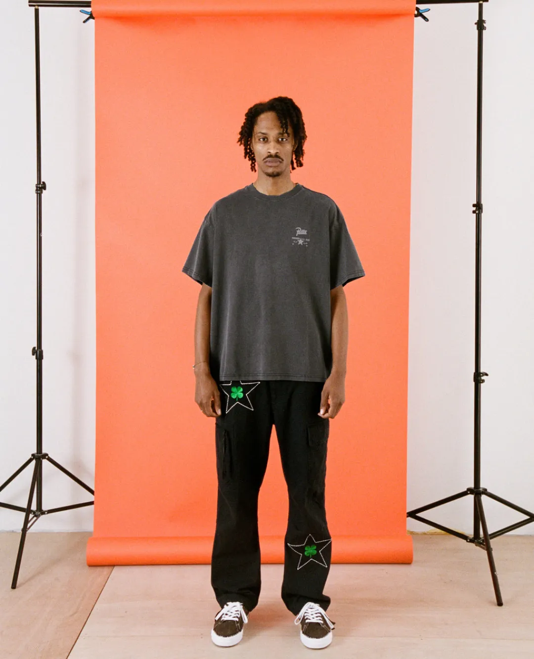 Converse Patta X 4 Leaf Clover T-Shirt Black