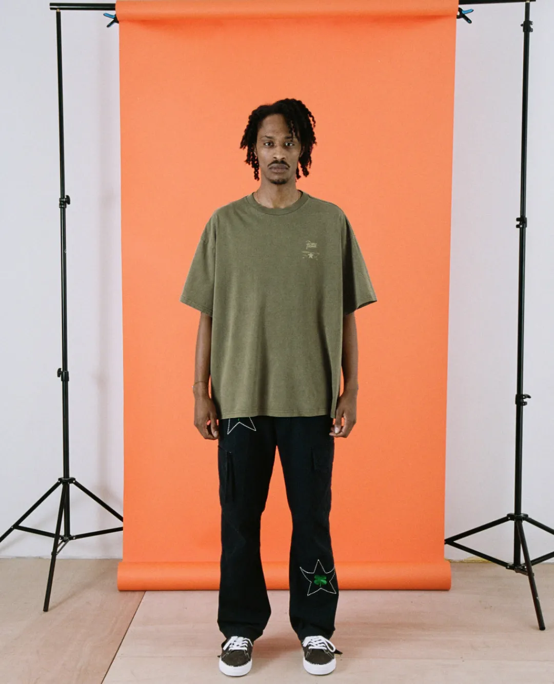 Converse Patta X 4 Leaf Clover T-Shirt Burnt Olive