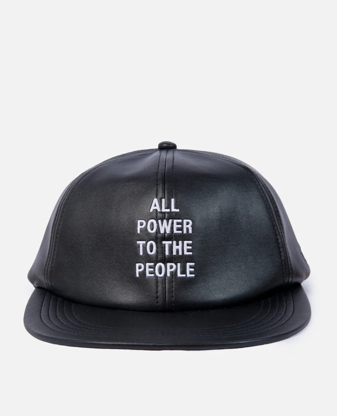 * Patta X Emory Douglas Faux Leather Sports Cap (Black)