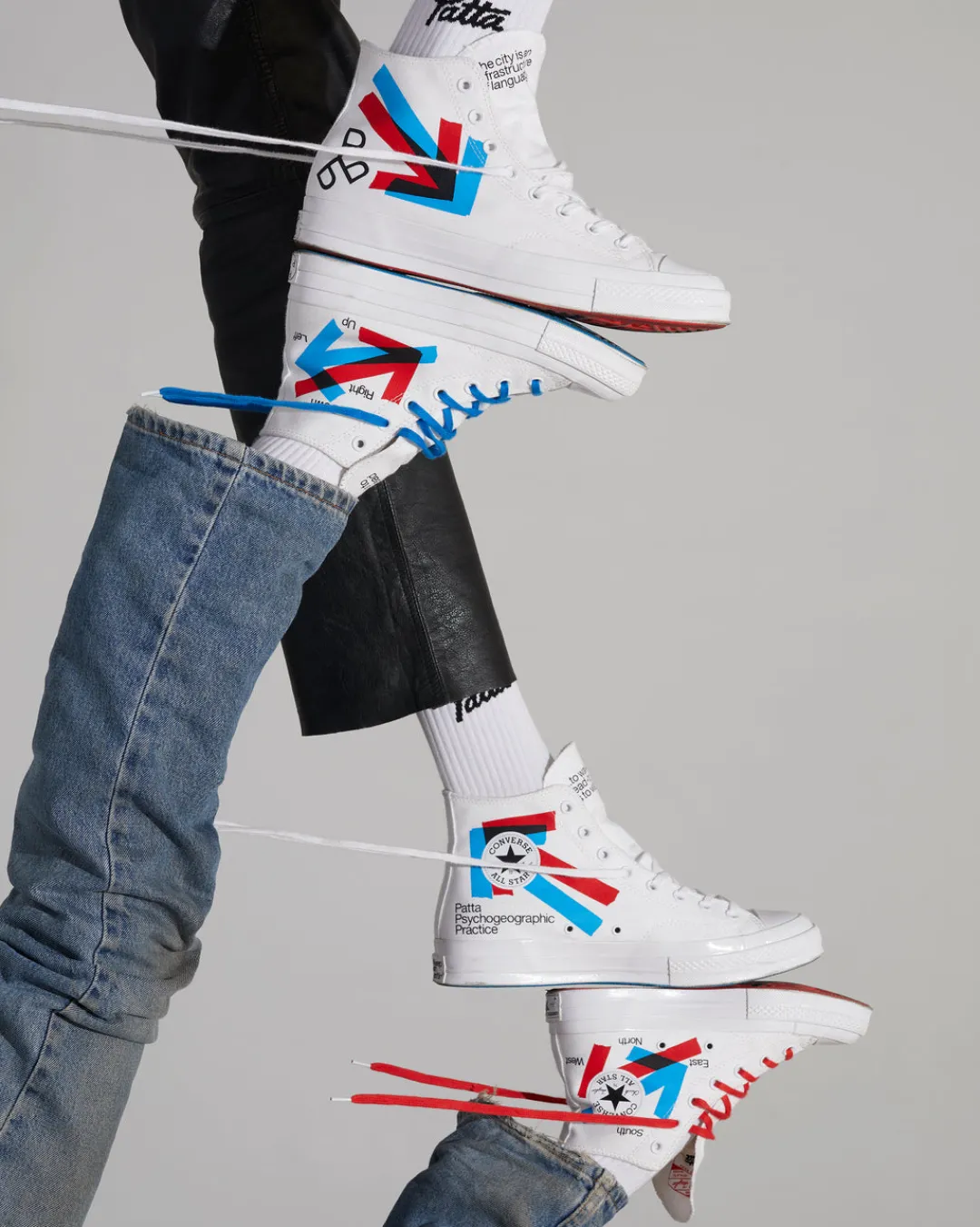 * Patta X Experimental Jetset Converse Chuck 70 (White/Fiery Red/Diva Bl