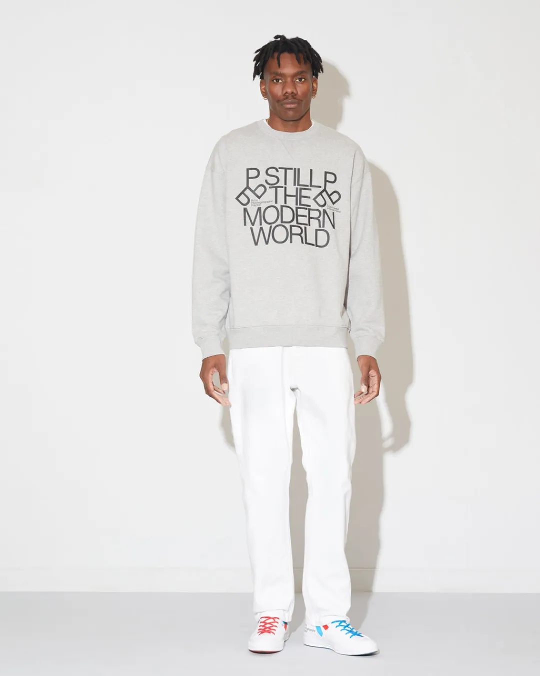 * Patta X Experimental Jetset Crewneck Sweater (Melange Grey)