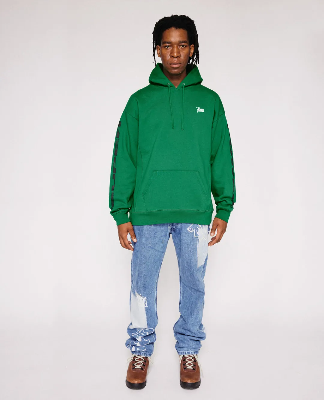 * Patta X Lakwena X Hhh Hooded Sweater (Fern Green)