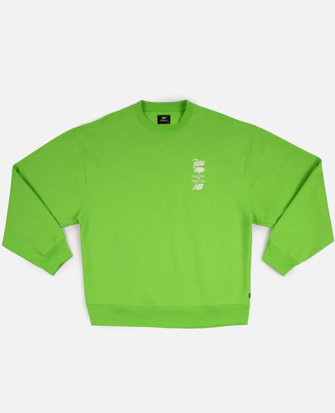 * Patta X New Balance Family Crewneck Sweater (Fluoro Green)
