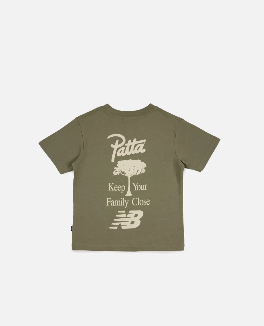 * Patta X New Balance Family Kids T-Shirt (Oil Green)
