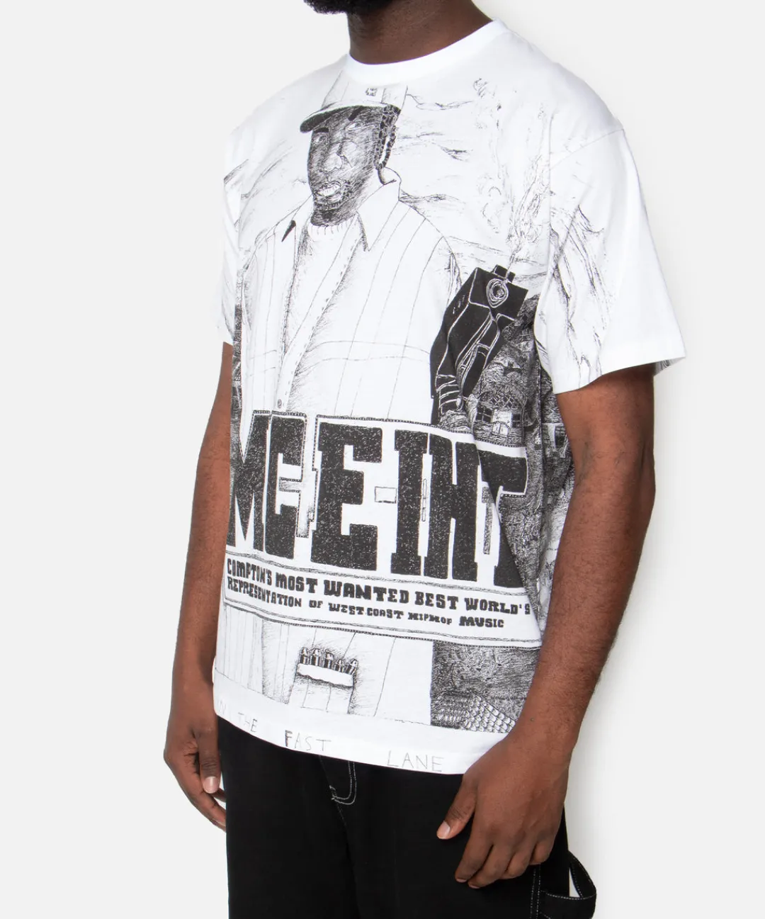 * Patta X Outsiders Gallery Livin In The Fast Lane T-Shirt (White)