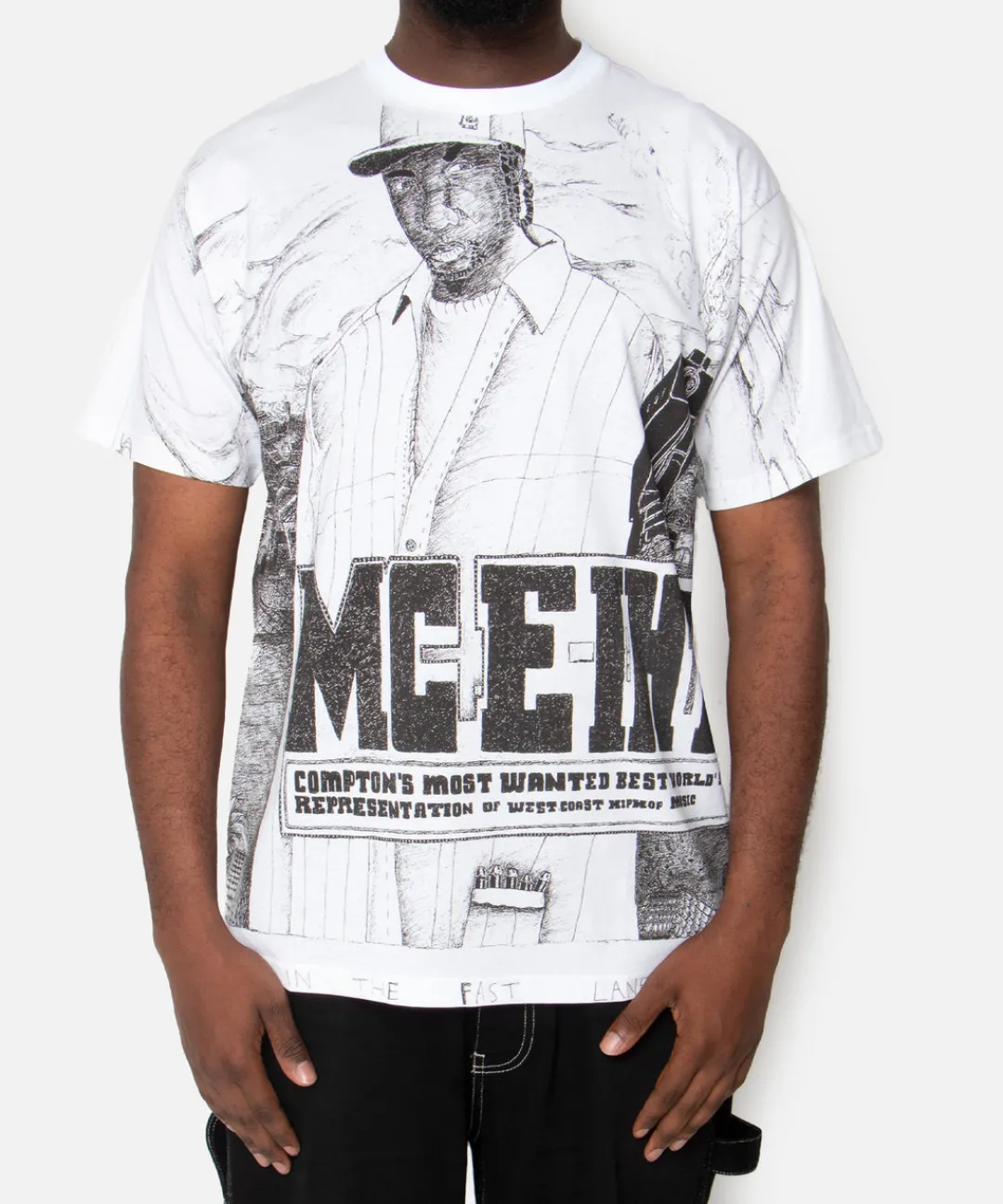 * Patta X Outsiders Gallery Livin In The Fast Lane T-Shirt (White)