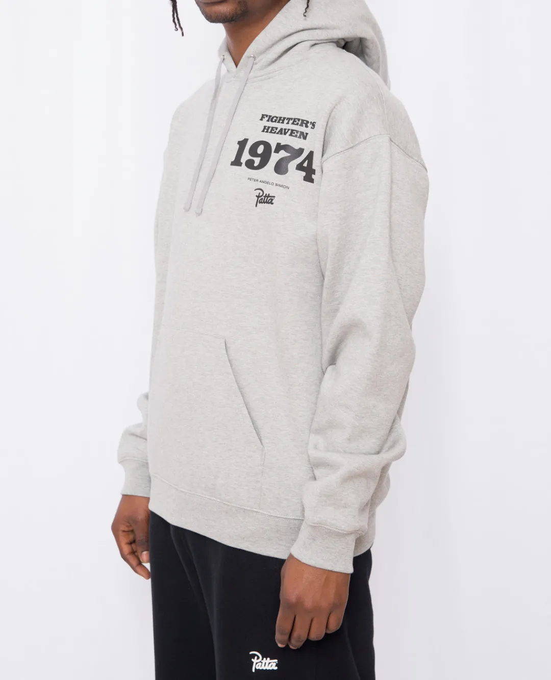 * Patta X Peter Angelo Simon 1974 Hooded Sweater (Melange Grey)