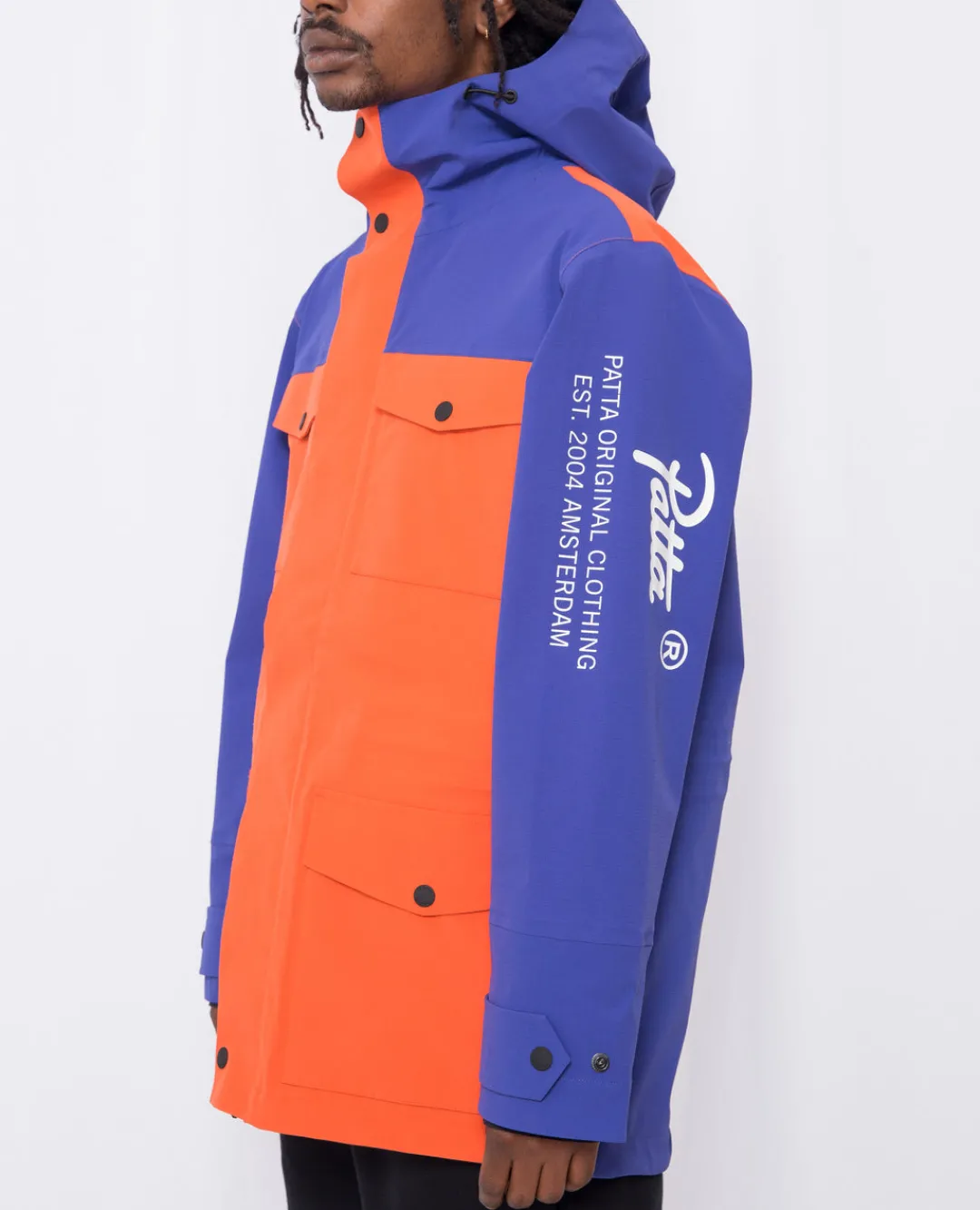 * Patta X Sebago Diaz Jacket (Orange-Blue)