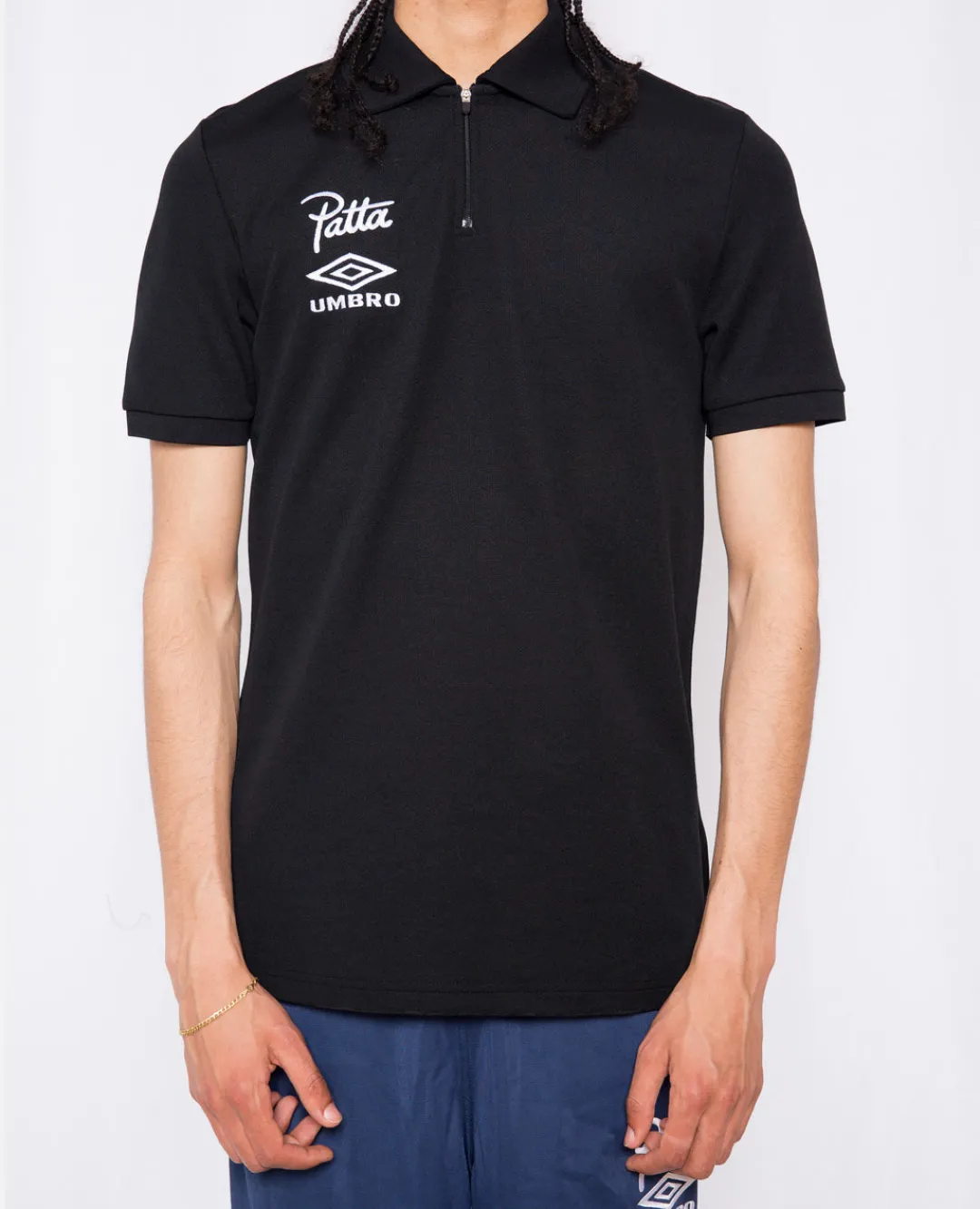 * Patta X Umbro Shortsleeve Polo (Black)