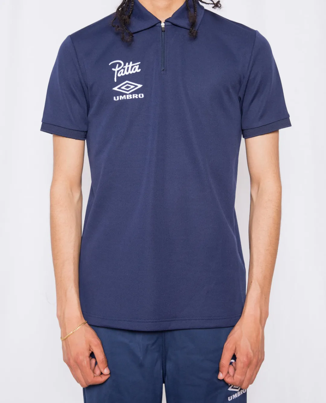 * Patta X Umbro Shortsleeve Polo (Medieval Blue)